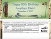 personalized golf theme candy bar wrapper